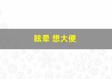 眩晕 想大便